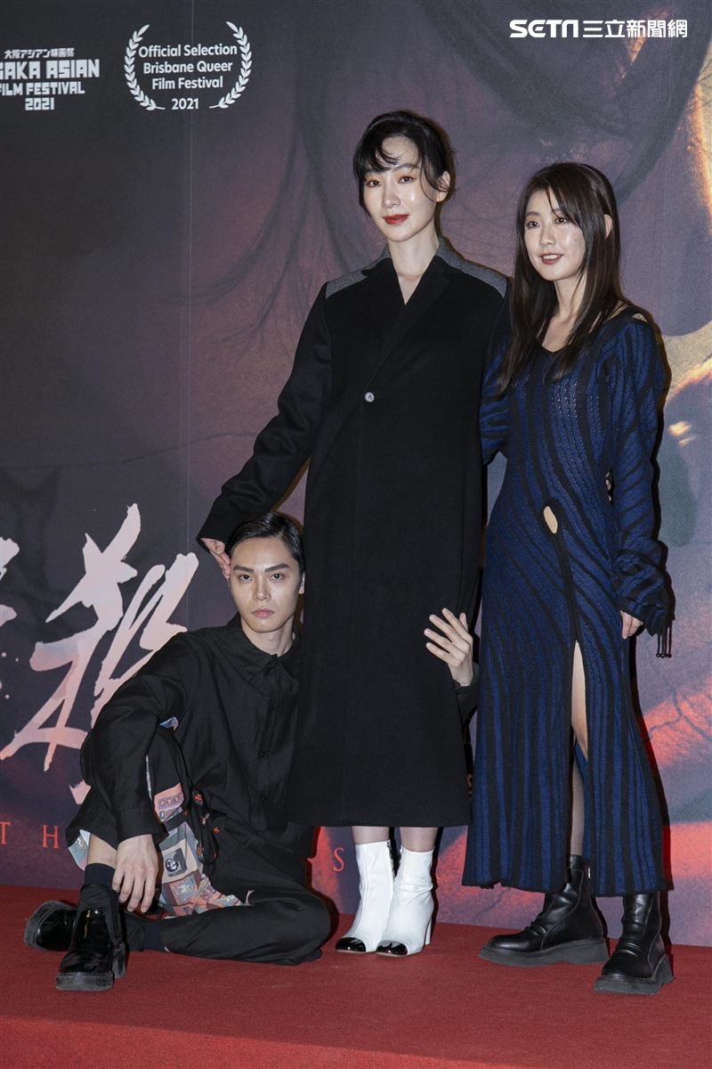 周美玲、嚴藝文、陽靚、翁嘉薇、徐宇霆、陳俋君、黃尚禾、方文琳出席《愛・殺》電影首映會。（圖／記者楊澍攝影