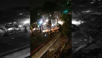 貨車翻覆女子噴飛亡　賓士竟肇逃快閃