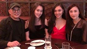 李連杰（左）和妻子利智（右）婚後育有2女兒Jane（右二）、Jade。（圖／翻攝自janeli419 IG）