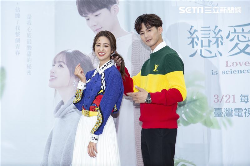 莫允雯、吳念軒、黃薇渟、葉全真、許懷民、李京恬、鄭暐達、林禹、高雋雅、張翰、黃建豪出席台視三立全新偶像劇《戀愛是科學》首映會。（圖／記者楊澍攝影）