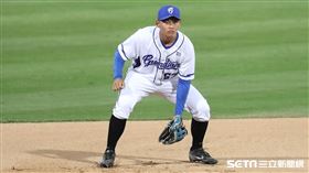 ▲富邦悍將三壘手辛元旭。（圖／記者劉彥池攝影）