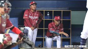 ▲樂天桃猿投手教練許銘傑。（圖／記者劉彥池攝影）