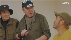 黃秋生,KID,宋柏緯,開著餐車交朋友。圖／LINE TVw提供