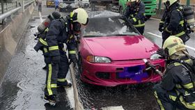 西濱火燒車，2死1傷，苗栗南庄車禍，倖存