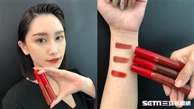 Giorgio Armani 「奢華絲絨訂製唇萃」。（圖／記者林芷卉攝影）