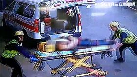 西濱火燒車,燒燙傷,救護車,台中,翻攝畫面