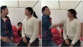 老婆不生第2胎！狠夫「狂搧28下耳光」　嫩兒目睹不敢哭（圖／翻攝自小三紀錄微博）