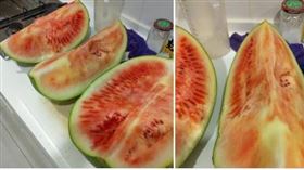 一名女網友在美式量販賣場好市多買了一顆大西瓜，結果回家後切開發現品質太差、打算退貨