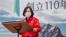 蔡英文總統21日上午以中華民國童軍總會會長身份出席「全國三五童軍節」活動。（圖／總統府提供）