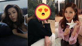 （圖／翻攝自李嘉欣IG、鍾嘉欣IG、張卓姿IG）