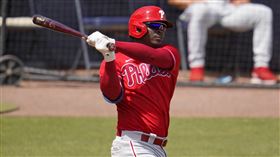 ▲葛果里耶斯（Didi Gregorius）2分砲炸裂前東家洋基。（圖／美聯社／達志影像）