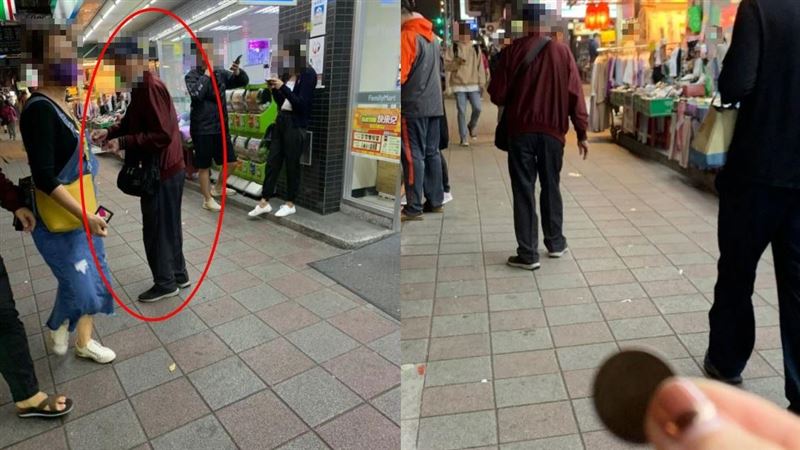 剩6元全捐出　討錢伯怒丟零錢男錯愕