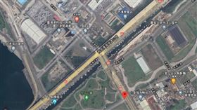 八里台64線橋下自來水管破裂　估3月24日晚間搶修完成（圖／翻攝自Google Map）