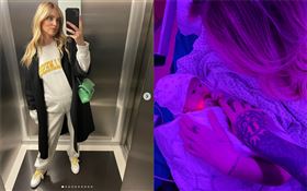 義大利「全球最賺部落客」琪亞拉誕下第二胎。（圖／翻攝自chiaraferragni ig）