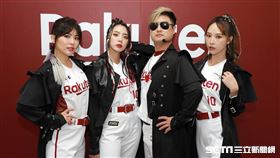 ▲樂天桃猿女團長壯壯、宋城希，男團長阿誠、女團長Rina。（圖／記者劉彥池攝影）