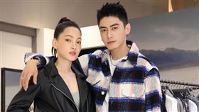 林映唯與宋柏緯出席AllSaints媒體記者會。（圖／品牌提供）