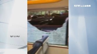 公車玻璃破裂司機淡定開　客運回應了