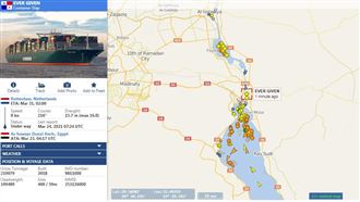 長榮貨輪害100船卡　驚人堵塞照曝