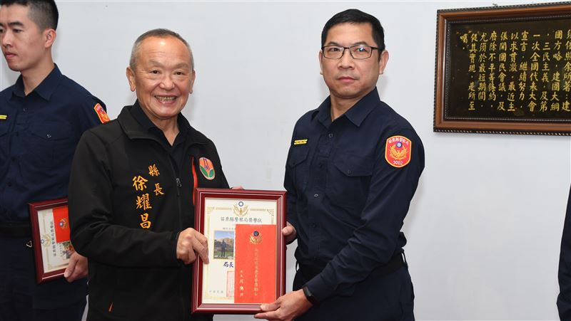 侵入型竊盜比照重案　徐耀昌頒獎表揚
