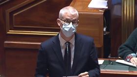 法國外貿部長里斯特24日在參議院答詢時強烈譴責中國大使盧沙野言行與中國對歐盟的制裁，他表示，法中貿易關係不可犧牲價值、原則及法國捍衛的社會模式。（圖／翻攝自facebook.com/olivier.cadic.5）
