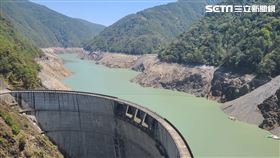苗栗台中限水，德基水庫見底