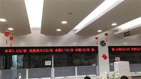 上海政府食堂菜價 圖／翻攝自推特／野山