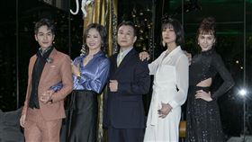 李天柱、劉瑞琪、賴雅妍、魏蔓、林孫煜豪出席《三隻小豬的逆襲》豪門朱家卡司發布會。（圖／記者楊澍攝影）