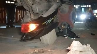 車站前藏石塊　鐵路警返家「倒頭栽」