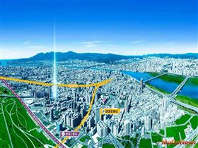 三重區域鳥瞰示意圖。(圖/業者提供)