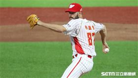 ▲味全龍先發投手布里悍。（圖／記者劉彥池攝影）