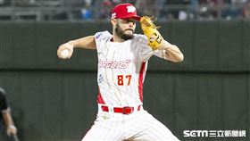 ▲味全龍先發投手布里悍。（圖／記者楊澍攝影）