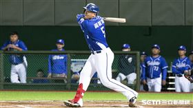 ▲富邦悍將三壘手蔣智賢。（圖／記者楊澍攝影）