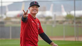 ▲張育成擠進開季大聯盟26人名單。（圖／翻攝自印地安人推特）