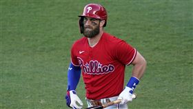 ▲哈波（Bryce Harper）炸裂柳賢振。（圖／美聯社／達志影像）