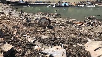 日月潭水退12公尺　潭底曝光如廢墟