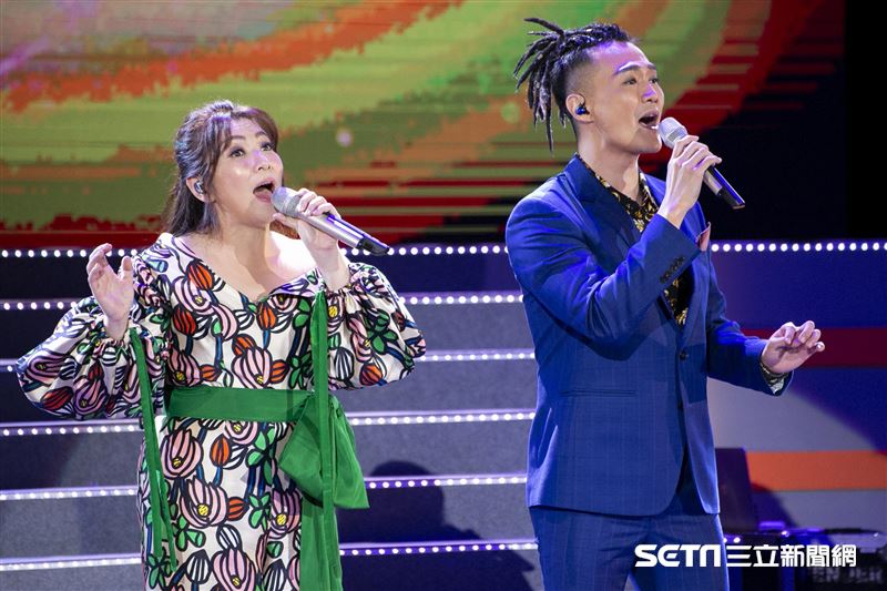 經典歌后趙詠華與全能歌王林俊逸，在國際會議中心舉辦「華逸登場」演唱會。（圖／記者楊澍攝影）