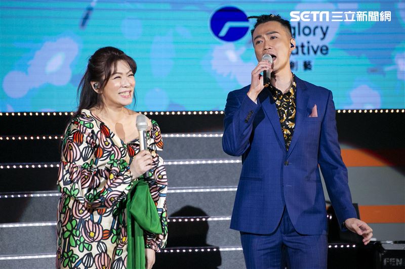 經典歌后趙詠華與全能歌王林俊逸，在國際會議中心舉辦「華逸登場」演唱會。（圖／記者楊澍攝影）