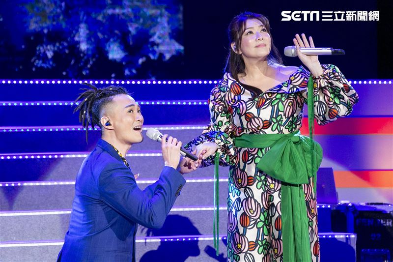 趙詠華和林俊逸服裝造型令人驚艷。（圖／記者楊澍攝影）