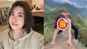 木星曬出登山福利照，美胸失守惹暴動。（圖／翻攝自gillingraze IG）