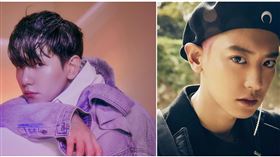EXO成員燦烈及博賢都將入伍。(伯賢、燦烈IG)