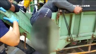 貨車升降板突升起　男大腿卡隙縫受困