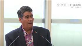 帛琉總統惠恕仁抵台（圖／翻攝畫面）