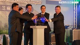 ▲尼加拉瓜駐台大使李蜜娜(左二)、東巨集團董事長林東龍(中)宣布開啟「芝麻開門」計畫。（圖／記者楊佩琪攝）