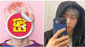 南韓偶像車銀優的淺色系列髮型。(圖/아이돌 이슈臉書)