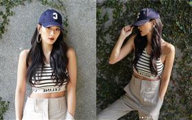 孫芸芸內衣外穿，曬出不科學身材。（圖／翻攝自aimeeyunyunsun IG）