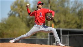 ▲大谷翔平2.1局挨3轟失7分。（圖／翻攝自天使推特）