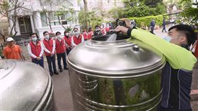 新竹市長林智堅前進部署，設置水塔供水點（圖／翻攝自新竹市政府官網）