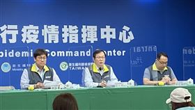 發言人莊人祥（中）今下午說明疫情。（圖／記者簡浩正攝影）