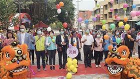 彰化市人本計畫完工啟用彰化市人本城區環境整合計畫30日上午舉行完工啟用典禮，彰化縣長王惠美（前左6）、民進黨籍立委黃秀芳（前左4）等人出席。中央社記者吳哲豪彰化攝  110年3月30日