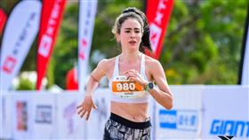 路跑女神雷艾美參加路跑比賽受傷。圖／經紀人提供